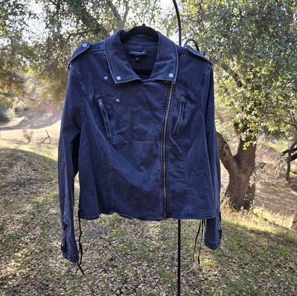 Dark Greu Denim Jacket - Picture 2 of 5